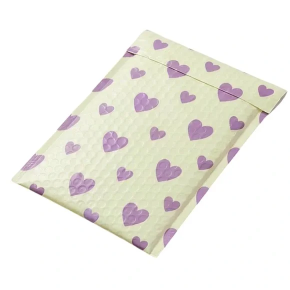 15 Pack 6x10 Purple Heart Bubble Mailers Padded Envelopes Shipping Supplies - Picture 1 of 4